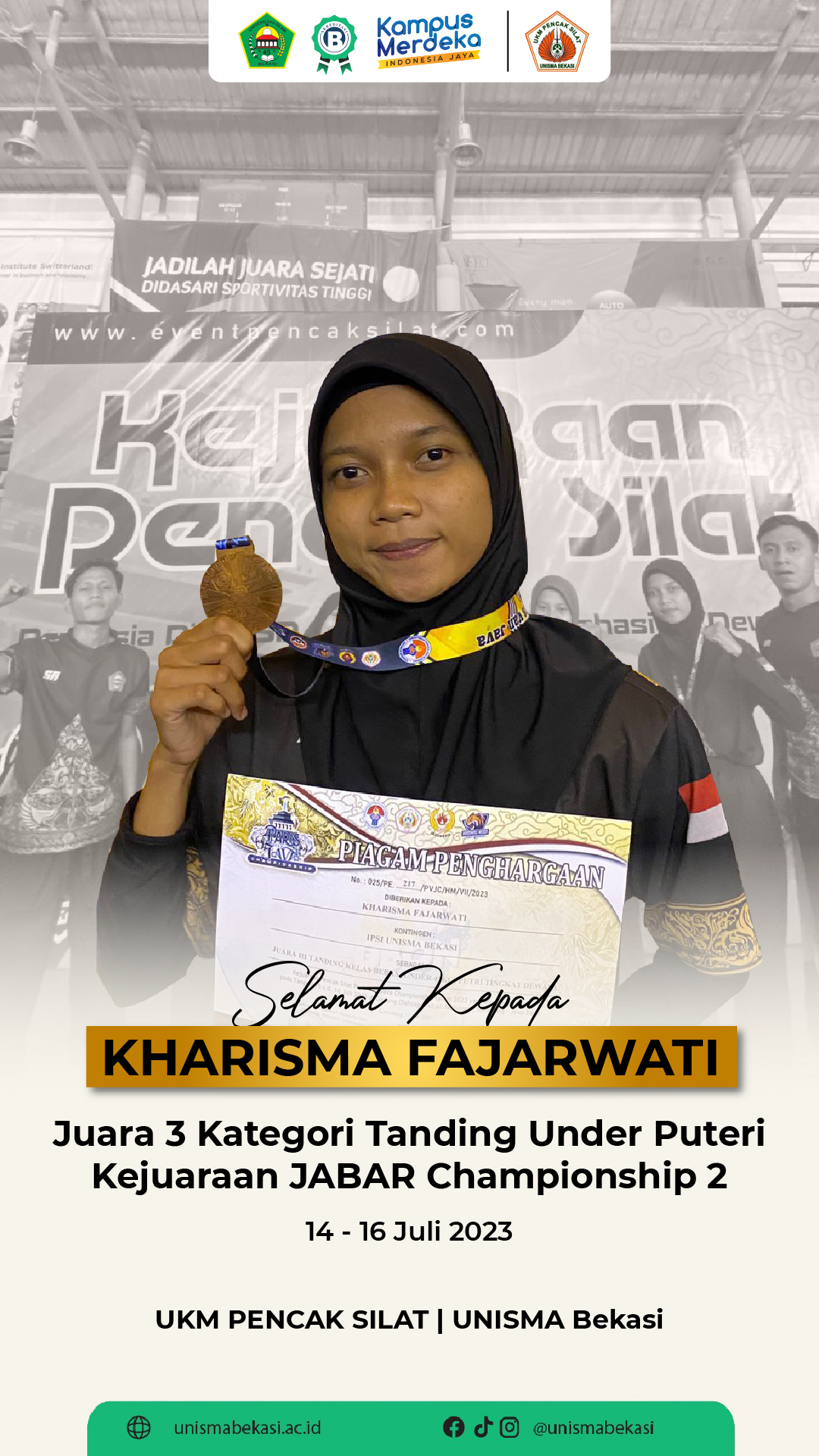 UNISMA Kharisma Fajarwati_UKM Pencak Silat