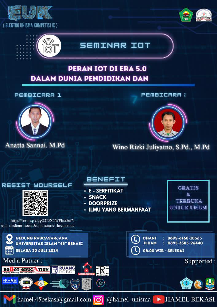 Seminar IOT 5.0 ELEKTRO UNIVERSITAS ISLAM 45 BEKASI