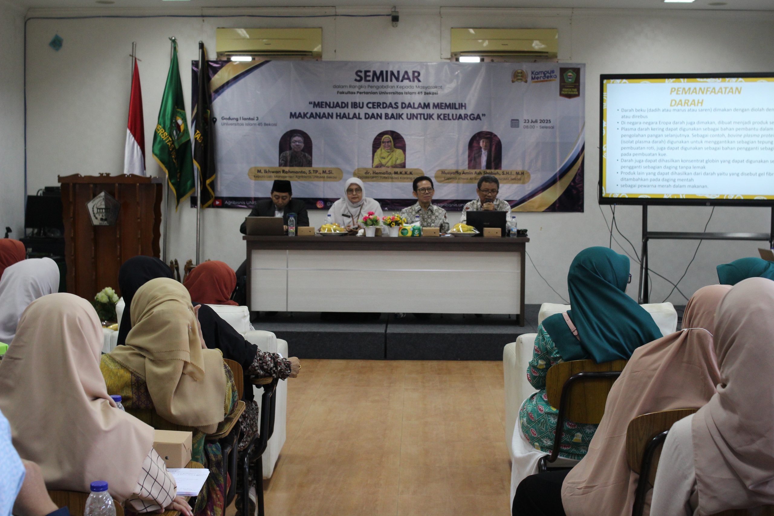 Seminar Makanan Halal UNISMA Bekasi Edukasi untuk Ibu Cerdas dan Peran Kampus dalam Pendidikan di Bekasi (1)