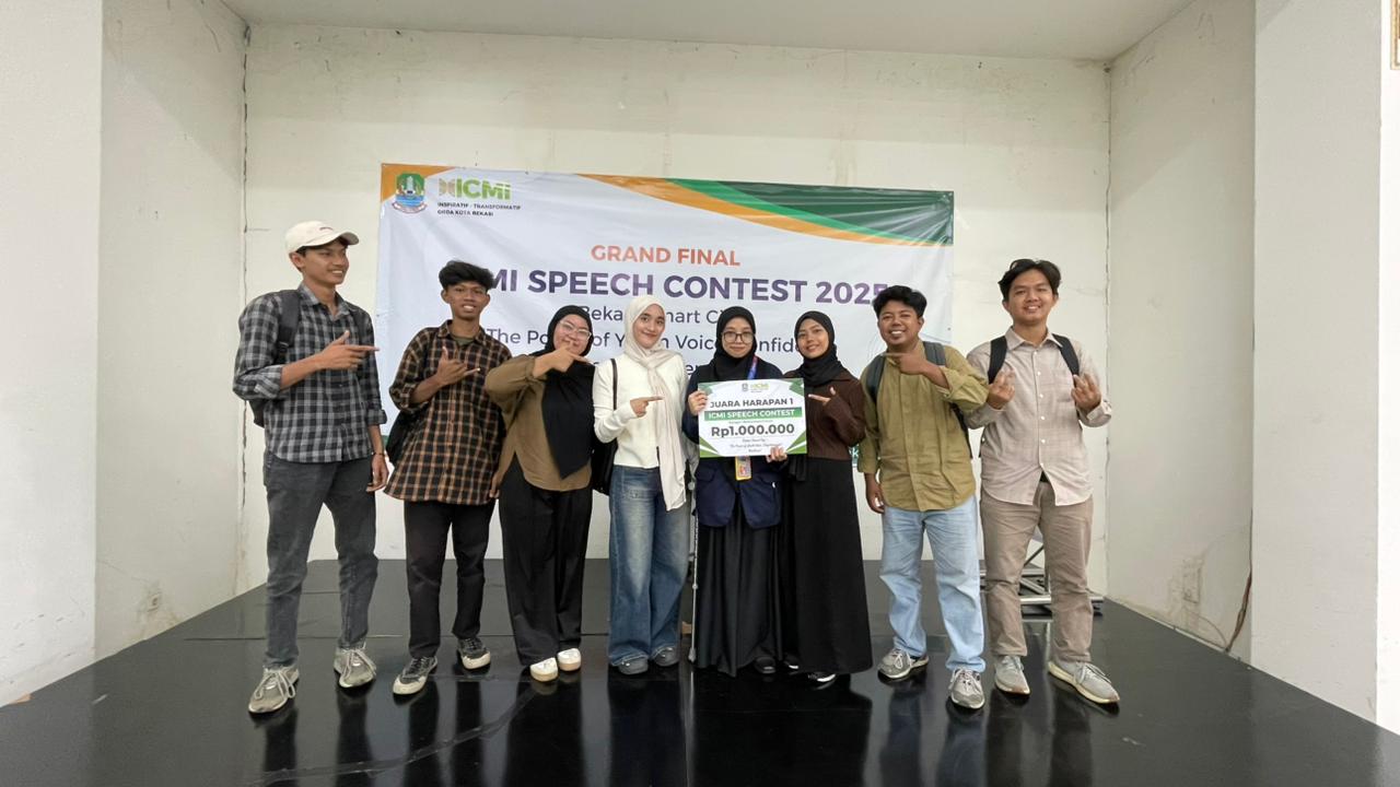 Yasmin Fatimah Farid, Mahasiswi Agribisnis UNISMA Bekasi Raih Juara Harapan 1 di ICMI Speech Contest 2025 (2) Yasmin Fatimah Farid, Mahasiswi Agribisnis UNISMA Bekasi Raih Juara Harapan 1 di ICMI Speech Contest 2025 (2)