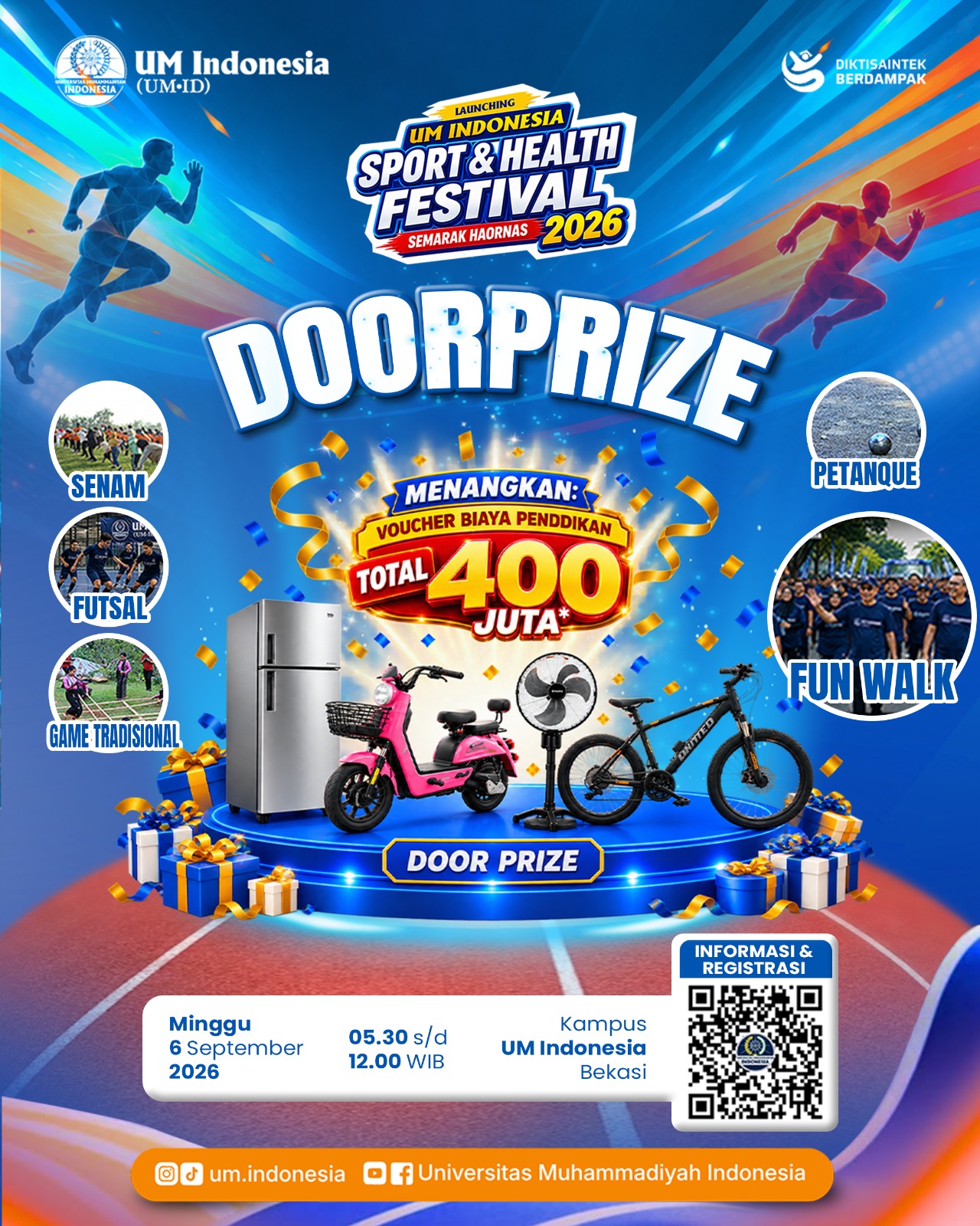 Flyer Sport & Healty UM Indonesia versi doorprize